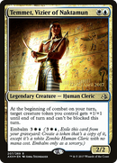 Temmet, Vizier of Naktamun (PRE-207) [Amonkhet Promos] Foil
