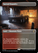 Sacred Foundry (Borderless) (CLU-279) [Ravnica: Clue Edition] Foil
