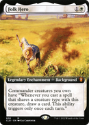 Folk Hero (Extended Art) (CLB-608) [Commander Legends: Battle for Baldur's Gate] Foil