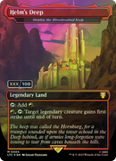Helm's Deep - Shinka, the Bloodsoaked Keep (Serial Numbered) (LTC-404) (Borderless) [Tales of Middle-earth Commander] Foil