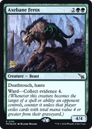 Axebane Ferox (PRE-153) [Murders at Karlov Manor Promos] Foil