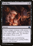 Foul Play (MID-101) [Innistrad: Midnight Hunt] Foil