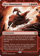 Fiery Emancipation (WOT-042) (Showcase) (Borderless) [Wilds of Eldraine: Enchanting Tales]