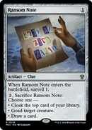 Ransom Note (MKC-045) [Murders at Karlov Manor Commander]
