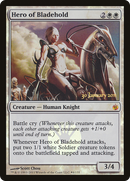Hero of Bladehold (PRE-008) [Mirrodin Besieged Promos] Foil