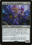Gray Merchant of Alphabet (Galaxy Foil) (UNF-361) [Unfinity] Foil
