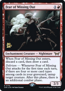 Fear of Missing Out (PRE-136) [Duskmourn: House of Horror Promos] Foil