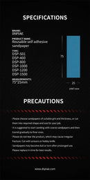 DSPIAE: DSP-S01 Self-Adhesive Sandpaper 100p Set (400-1500g)