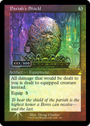 Pariah's Shield (Retro Frame) (Serial Numbered) (RVR-393) [Ravnica Remastered] Foil
