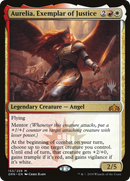 Aurelia, Exemplar of Justice (PPM20-153P) [Promo Pack: Guilds of Ravnica Promos] Foil