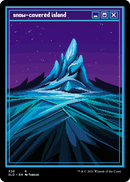 Snow-Covered Island (PixelSnowLands.jpg) (SLD-326) [Secret Lair Drop] Foil