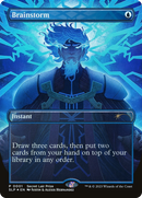 Brainstorm (SLP-001) (Borderless) [Secret Lair Showdown] Foil