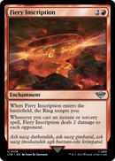 Fiery Inscription (LTR-126) [The Lord of the Rings: Tales of Middle-earth] Foil