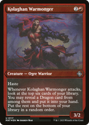 Kolaghan Warmonger (Foil Etched) (MAT-117) [March of the Machine: The Aftermath] Foil