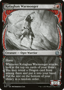 Kolaghan Warmonger (Showcase) (MAT-067) [March of the Machine: The Aftermath] Foil