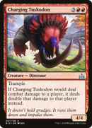 Charging Tuskodon (RIX-097) [Rivals of Ixalan] Foil