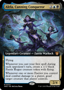 Alela, Cunning Conqueror (Extended Art) (WOC-034) [Wilds of Eldraine Commander]