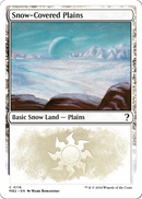 Snow-Covered Plains (White Border) (MB2-116) [Mystery Booster 2]