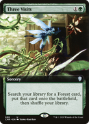 Three Visits (Extended Art) (CMR-686) [Commander Legends] Foil