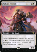 Valiant Veteran (Extended Art) (DMU-390) [Dominaria United] Foil