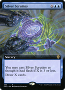 Silver Scrutiny (Extended Art) (DMU-395) [Dominaria United] Foil