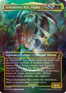 Indominus Rex, Alpha (Borderless) (Emblem) (REX-039) [Jurassic World Collection] Foil