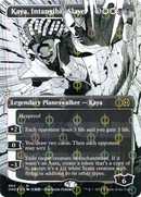 Kaya, Intangible Slayer (Borderless) (Step-and-Compleat Foil) (ONE-464) (Showcase) [Phyrexia: All Will Be One] Foil