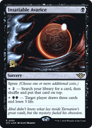 Insatiable Avarice (PRE-091) [Outlaws of Thunder Junction Promos] Foil