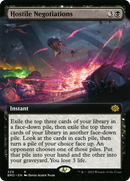Hostile Negotiations (Extended Art) (BRO-329) [The Brothers' War] Foil