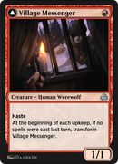 Village Messenger // Moonrise Intruder (SIR-184) [Shadows over Innistrad Remastered]