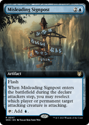 Misleading Signpost (Extended Art) (WOC-047) [Wilds of Eldraine Commander]