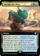 Sail into the West (Extended Art) (LTC-149) [Tales of Middle-earth Commander] Foil