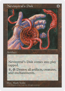Nevinyrral's Disk (5ED-391) [Fifth Edition]