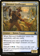 Devoted Grafkeeper (MID-218) [Innistrad: Midnight Hunt] Foil