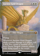 Ancient Gold Dragon (Borderless) (CLB-365) [Commander Legends: Battle for Baldur's Gate] Foil