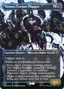 Venser, Corpse Puppet (Showcase) (Step-and-Compleat Foil) (ONE-477) (Borderless) [Phyrexia: All Will Be One] Foil