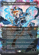 Jace, the Mind Sculptor (Borderless) (Raised Foil) (BLC-093) [Bloomburrow Commander] Foil