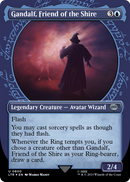 Gandalf, Friend of the Shire (Showcase) (Surge Foil) (LTR-800) (Borderless) [The Lord of the Rings: Tales of Middle-earth] Foil