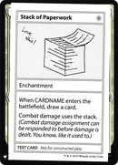 Stack of Paperwork (CMB1-013) [Mystery Booster Playtest Cards 2019]
