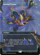 Jeweled Lotus (Textured Foil) (CMM-1066) (Borderless) [Commander Masters] Foil