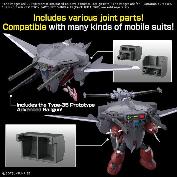 Gundam Option Parts: 15 Cavalier Aifrid [Apr 2025]