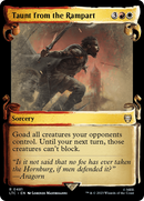 Taunt from the Rampart (Showcase Scrolls) (LTC-481) [Tales of Middle-earth Commander] Foil