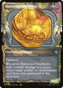 Harnessed Snubhorn (Halo Foil) (MAT-188) (Showcase) [March of the Machine: The Aftermath] Foil