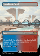 Spirebluff Canal (Borderless) (OTJ-304) [Outlaws of Thunder Junction] Foil