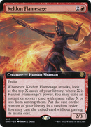 Keldon Flamesage (Extended Art) (DMU-407) [Dominaria United] Foil