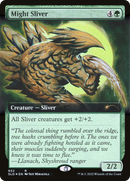 Might Sliver (Extended Art) (SLD-652) [Secret Lair Drop] Foil