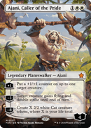 Ajani, Caller of the Pride (Borderless) (FDN-357) [Foundations]