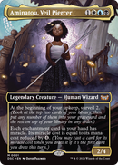 Aminatou, Veil Piercer (Borderless) (DSC-001) [Duskmourn: House of Horror Commander] Foil