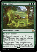 Bear Umbra (WOC-121) [Wilds of Eldraine Commander]
