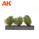 AK8215: Bushes 4-5 cm - Dark Green